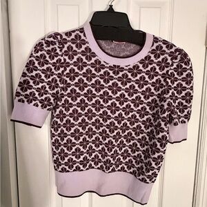Kate Spade Flower Puff Sleeve Sweater